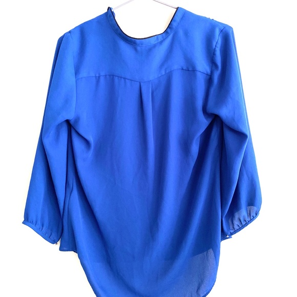 H&M Dressy Blue Blouse **New without Tags!** - Picture 7 of 8
